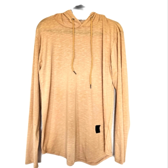 ZZSRJ Men's Casual Fashion Solid Color Long Sleeve T-Shirt with Hood - Picture 1 of 6